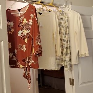 Lot of 4 Ann Taylor Factory tops